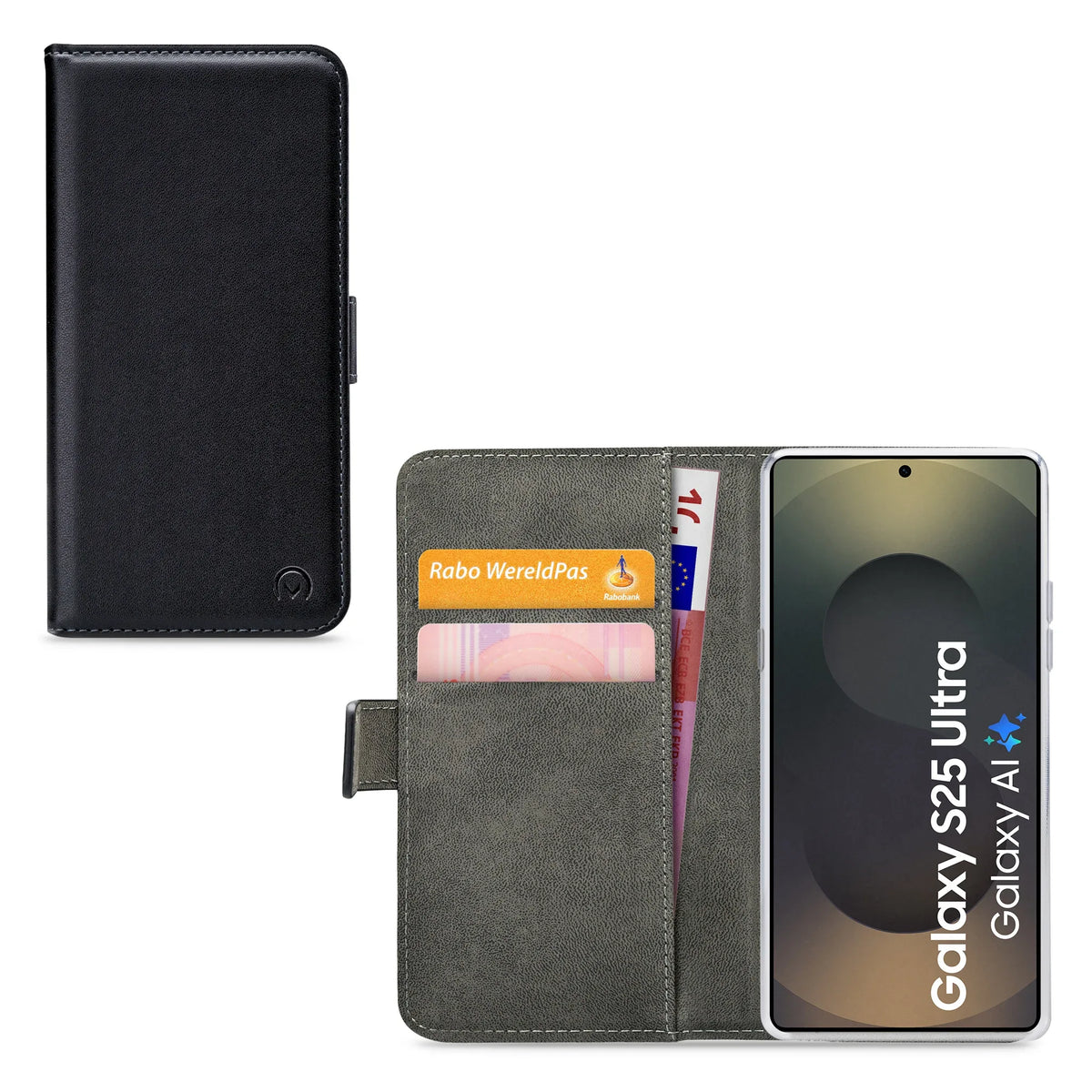 Mobilize Classic Gelly Wallet Book Case Samsung Galaxy S25 Ultra 5G Black - Essentify