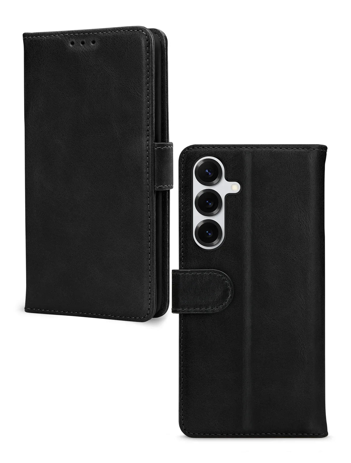 Mobilize Leather Wallet Samsung Galaxy S25+ 5G Black - Essentify