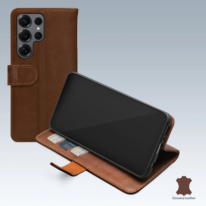 Mobilize Leather Wallet Samsung Galaxy S25 Ultra 5G Brown - Essentify