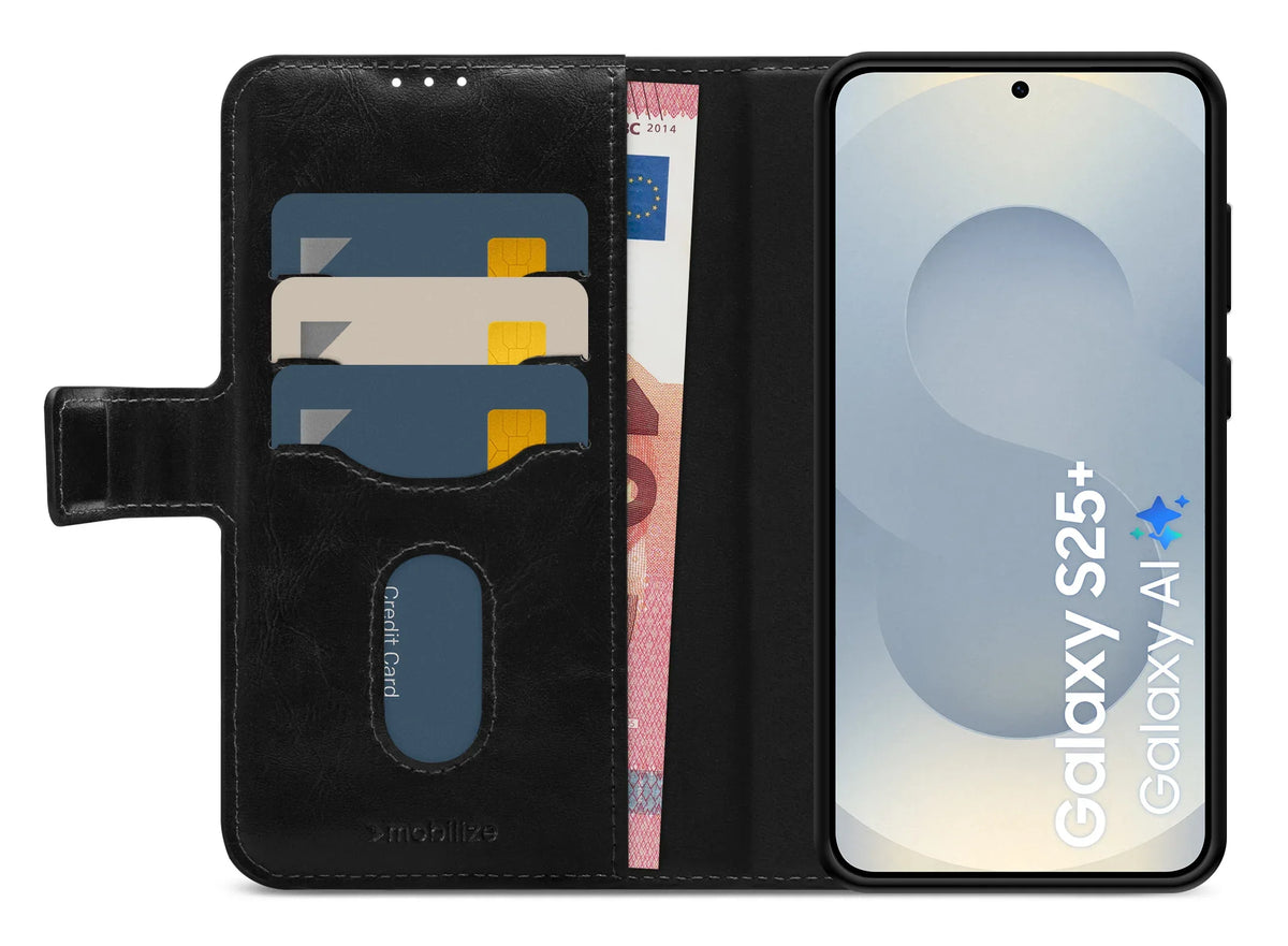 Mobilize 2In1 Magsafe Compatible Gelly Wallet Case Samsung Galaxy S25+ 5G Black - Essentify