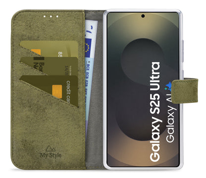 My Style Flex Wallet For Samsung Galaxy S25 Ultra 5G Olive