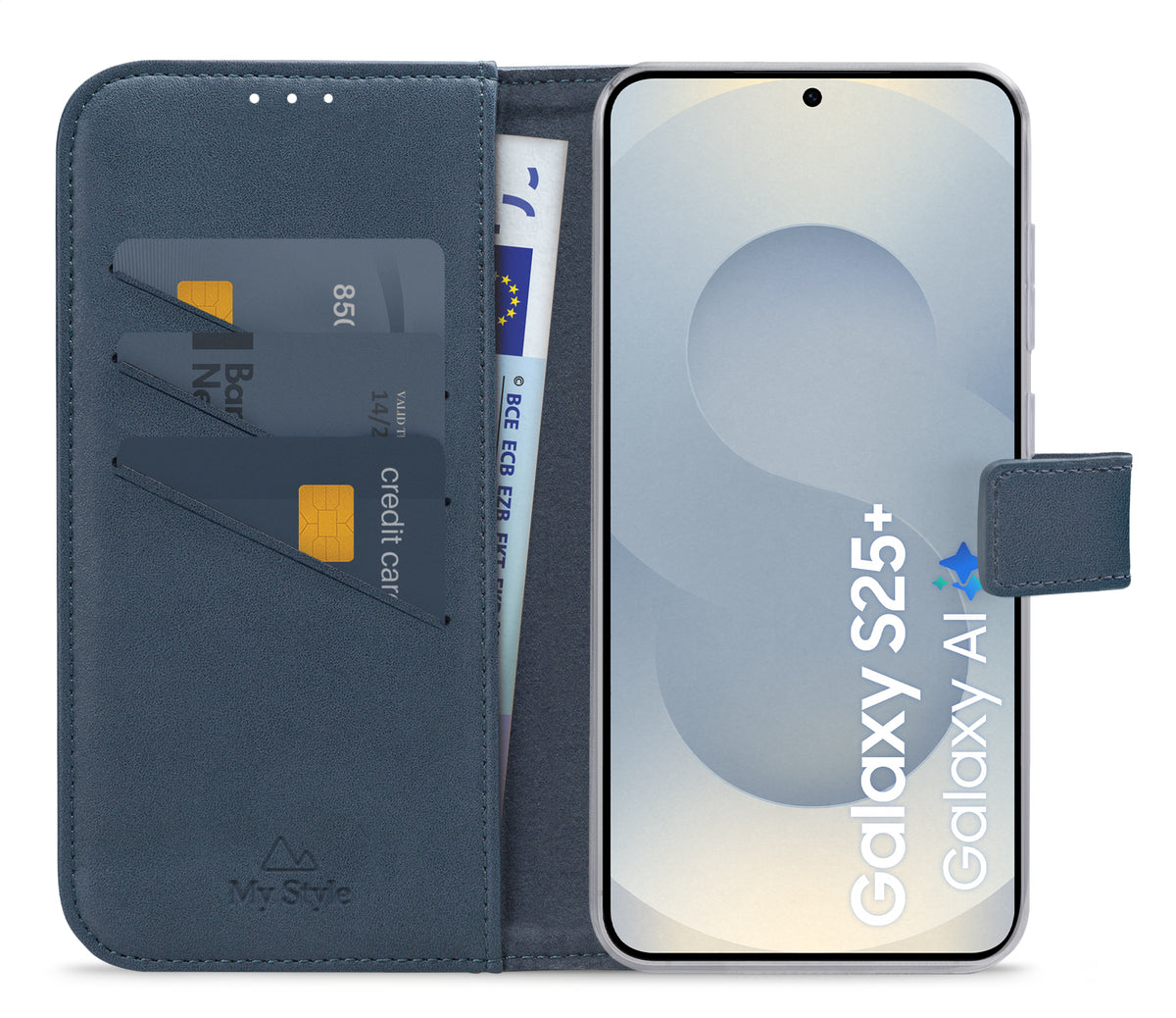 My Style Flex Wallet For Samsung Galaxy S25+ 5G Ocean Blue
