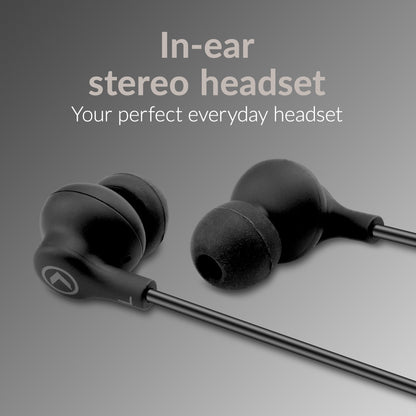 Mobilize In-Ear Stereo Headset With Remote 3.5Mm Black