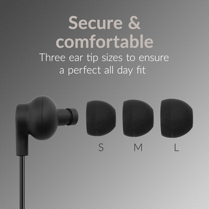 Mobilize In-Ear Stereo Headset With Remote 3.5Mm Black