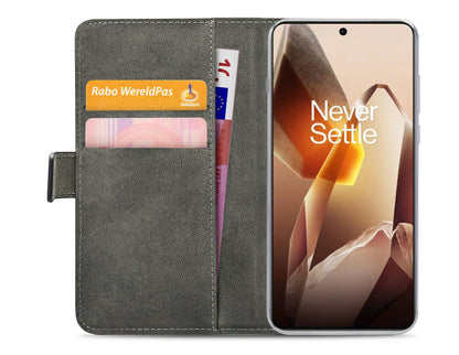 Mobilize Classic Gelly Wallet Book Case Oneplus 13 Black - Essentify