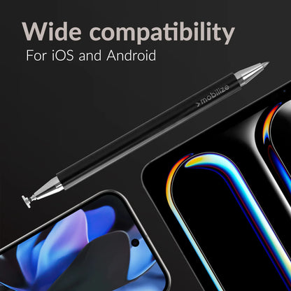 Mobilize High Sensitive 2In1 Capacitive Stylus Pen Black - Essentify