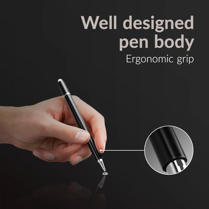 Mobilize High Sensitive 2In1 Capacitive Stylus Pen Black - Essentify
