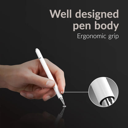 Mobilize High Sensitive 2In1 Capacitive Stylus Pen White - Essentify