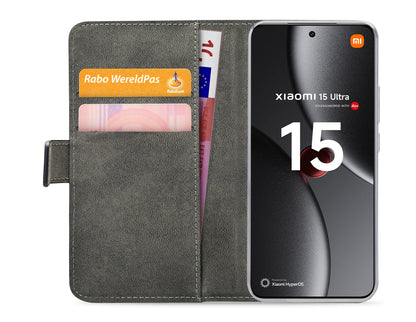 Mobilize Classic Gelly Wallet Book Case Xiaomi 15 Ultra Black