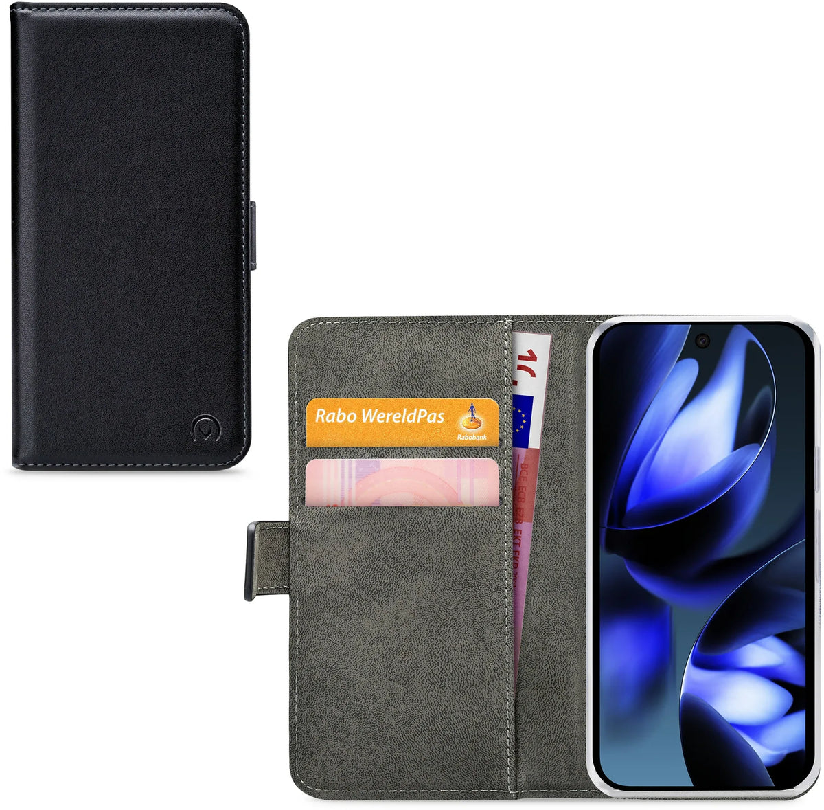Mobilize Classic Gelly Wallet Book Case Google Pixel 9A Black - Essentify