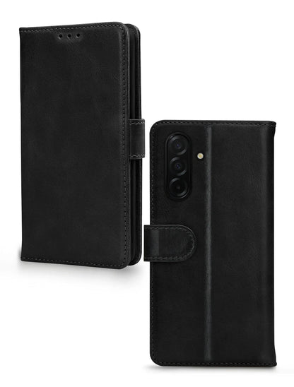 Mobilize Leather Wallet Samsung Galaxy A26 5G Black - Essentify