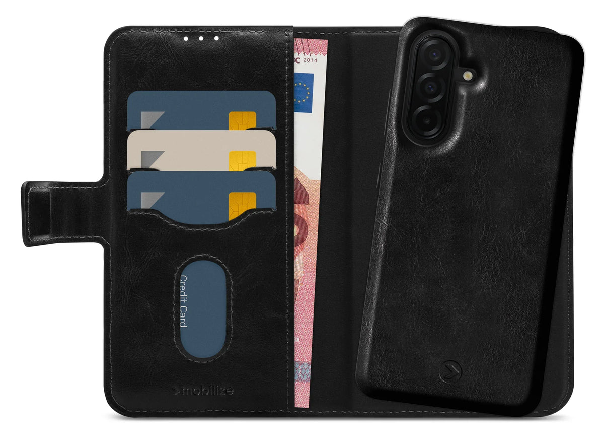 Mobilize 2In1 Magnet Gelly Wallet Case Samsung Galaxy A26 5G Black - Essentify