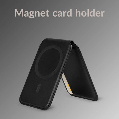 Mobilize Magsafe Compatible Magnet Card Holder With Stand Function Black - Essentify
