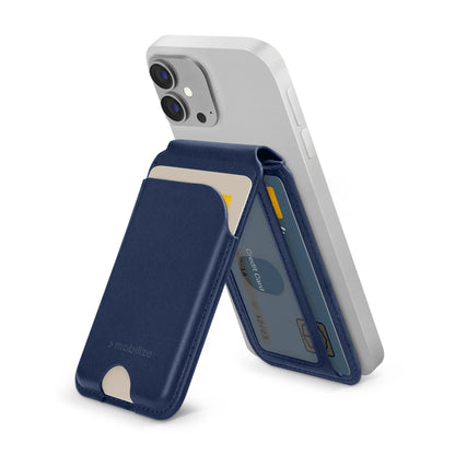 Mobilize Magsafe Compatible Magnet Card Holder With Stand Function Blue - Essentify