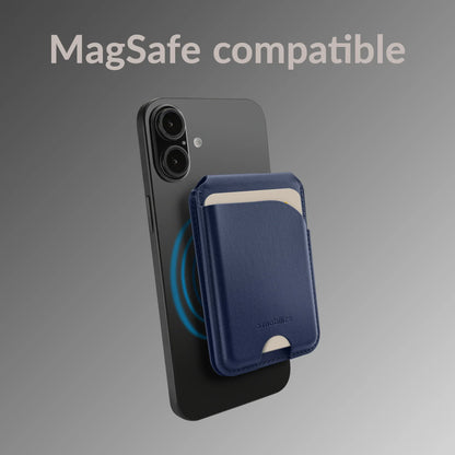 Mobilize Magsafe Compatible Magnet Card Holder With Stand Function Blue - Essentify
