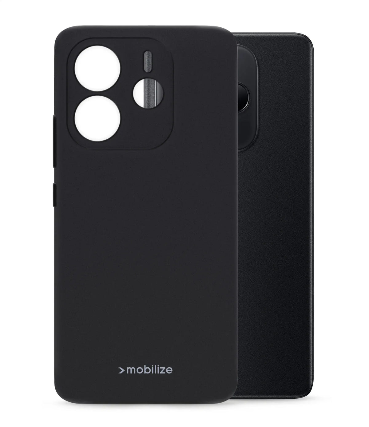 Mobilize Rubber Gelly Case Xiaomi Redmi Note 14 5G Matt Black - Essentify