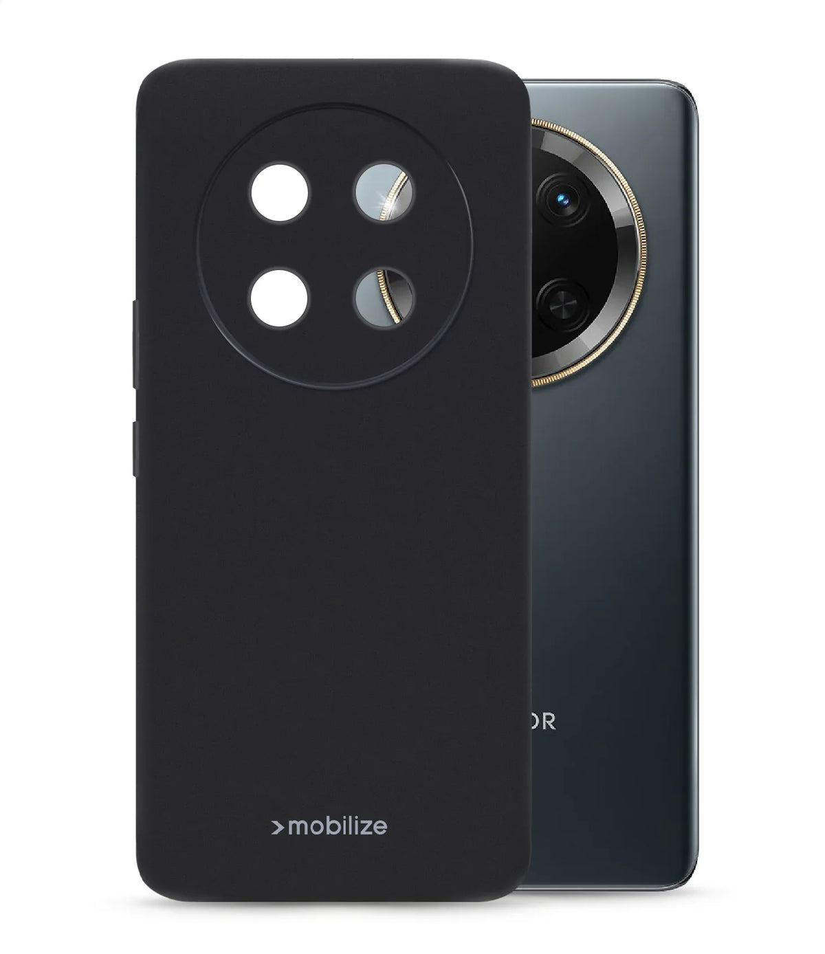 Mobilize Rubber Gelly Case Honor Magic7 Matt Black - Essentify
