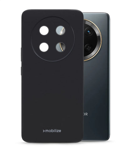 Mobilize Rubber Gelly Case Honor Magic7 Matt Black - Essentify