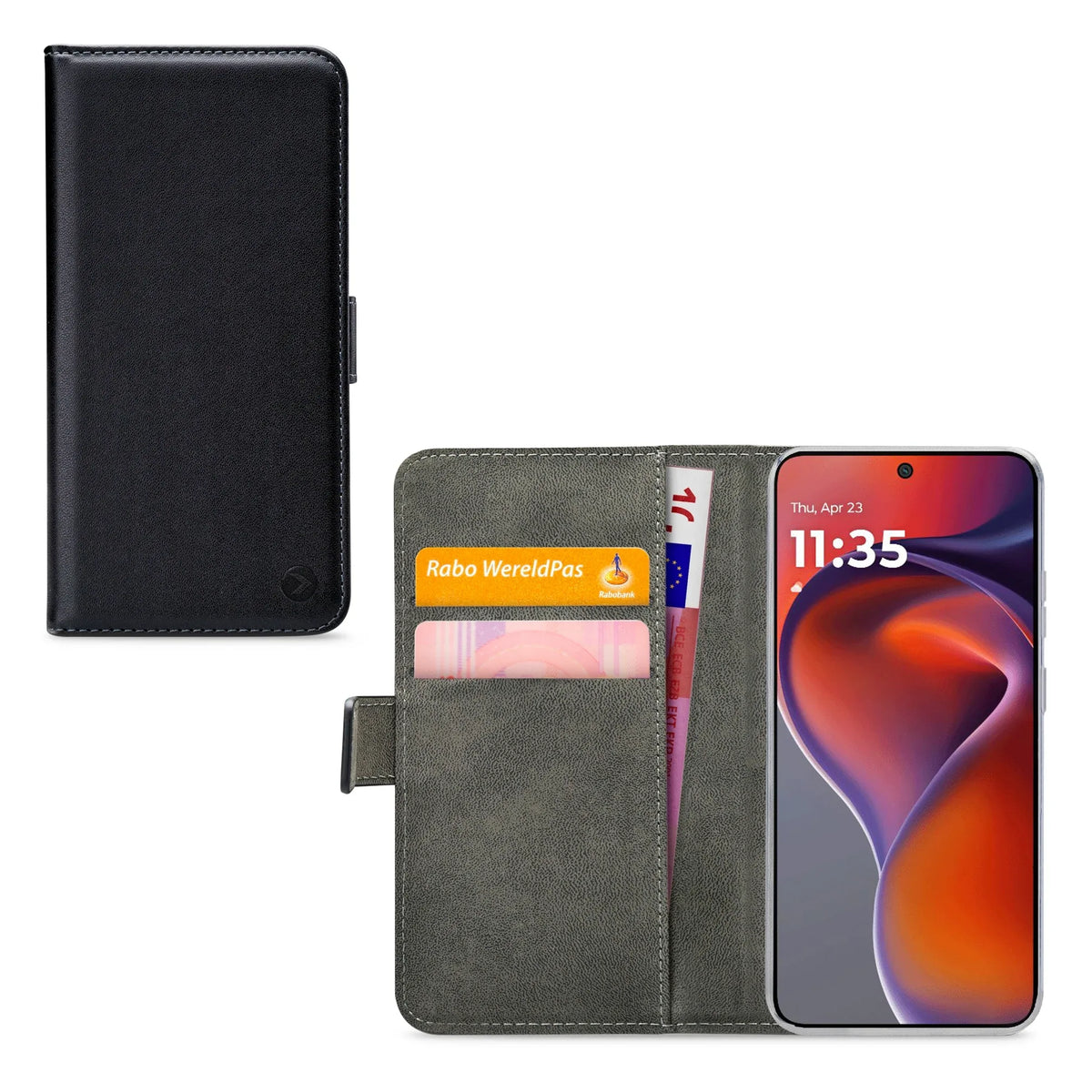 Mobilize Classic Gelly Wallet Book Case Motorola Moto G15/G15 Power Black - Essentify