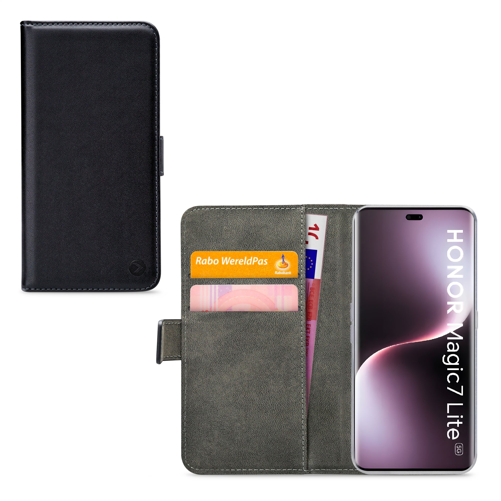 Mobilize Classic Gelly Wallet Book Case Honor Magic7 Lite Black