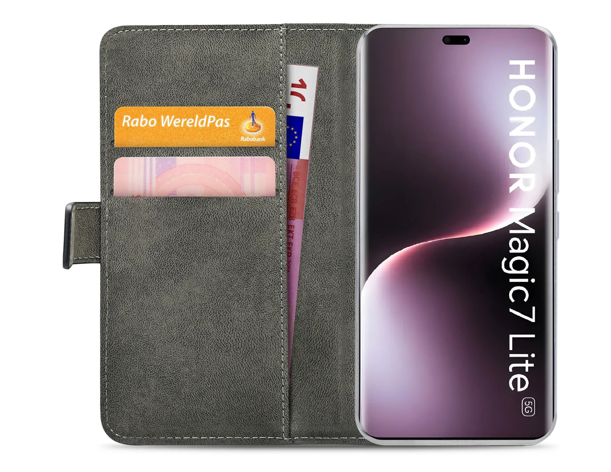 Mobilize Classic Gelly Wallet Book Case Honor Magic7 Lite Black - Essentify