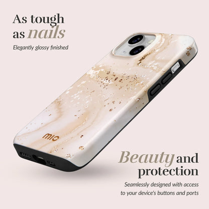 Mio By Mobilize Mio Gold Marble Magsafe Compatible For Iphone 16E - Essentify