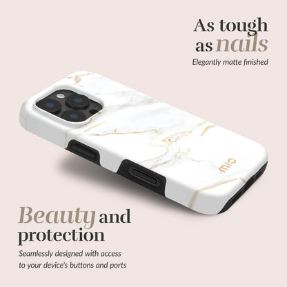 Mio By Mobilize Mio White Marble Magsafe Compatible For Iphone 16E - Essentify