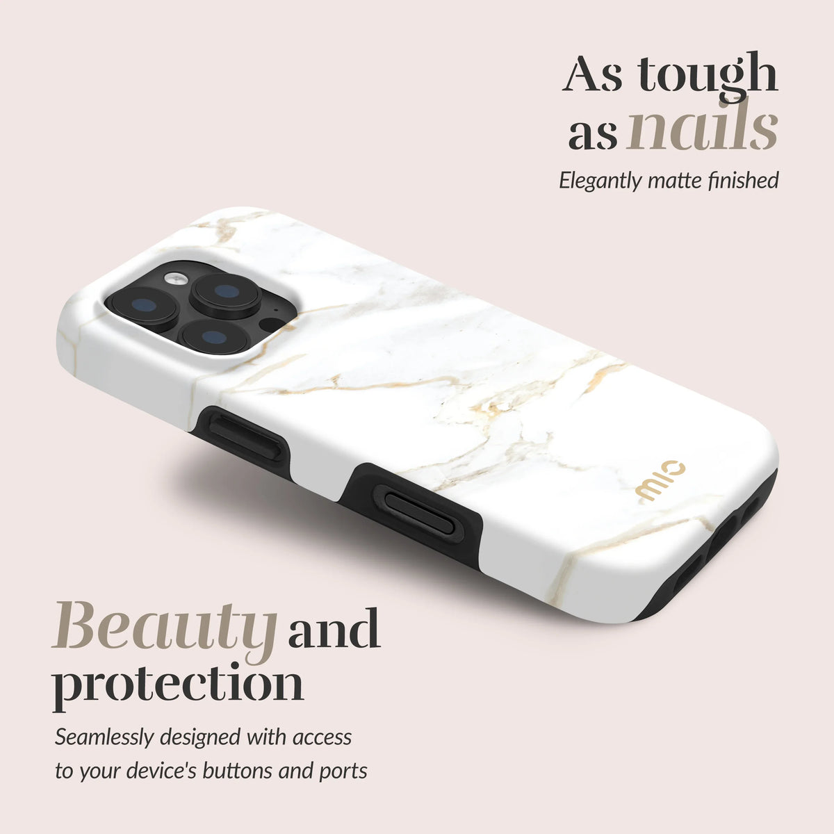 Mio By Mobilize Mio White Marble Magsafe Compatible For Iphone 13/14/15 - Essentify