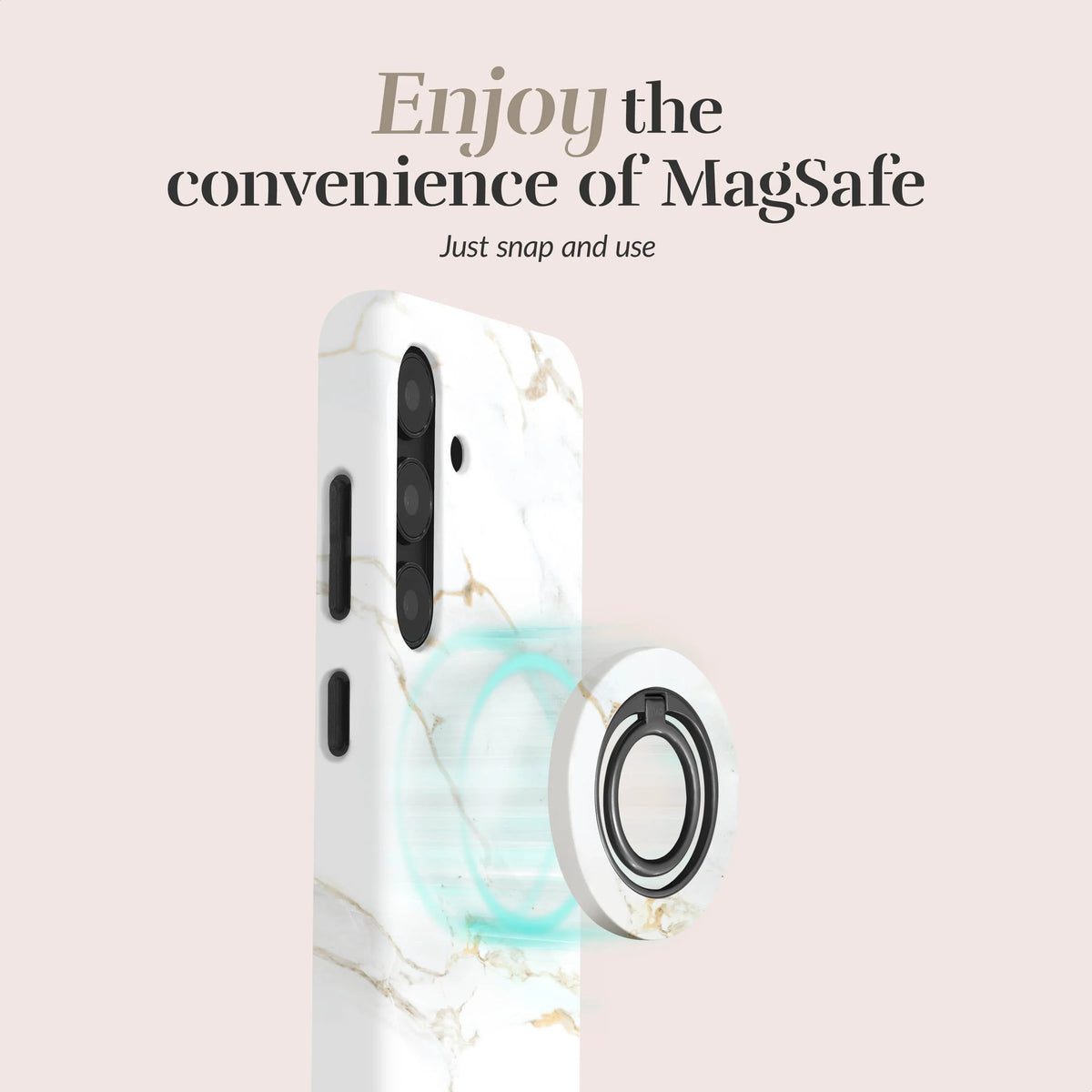 Mio By Mobilize Mio White Marble Magsafe Compatible For Samsung A36 5G/A56 5G - Essentify