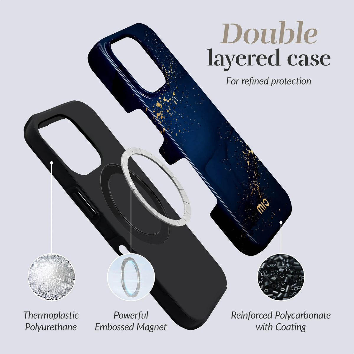Mio By Mobilize Mio Midnight Sparkle Magsafe Compatible For Iphone 16E - Essentify