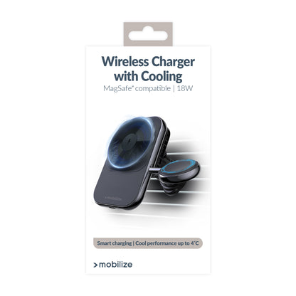 Mobilize Magsafe Compatible Car Charger For Phone And Watch 18W Black