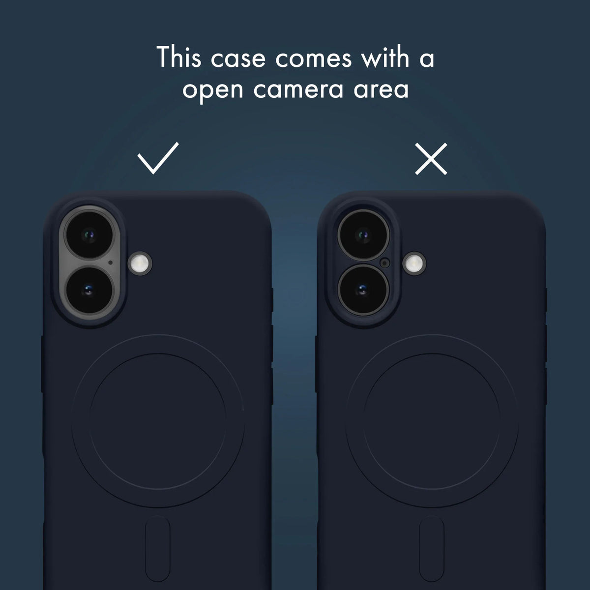 My Style Protective Flex Magsafe Compatible Case For Apple Iphone 13/14/15 Midnight Blue - Essentify