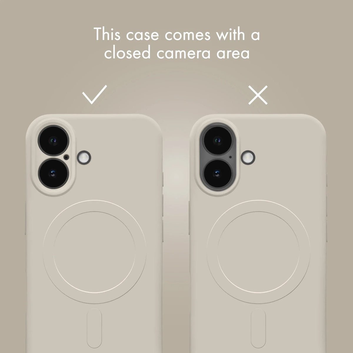 My Style Protective Flex Magsafe Compatible Case For Apple Iphone 16E Antique White - Essentify