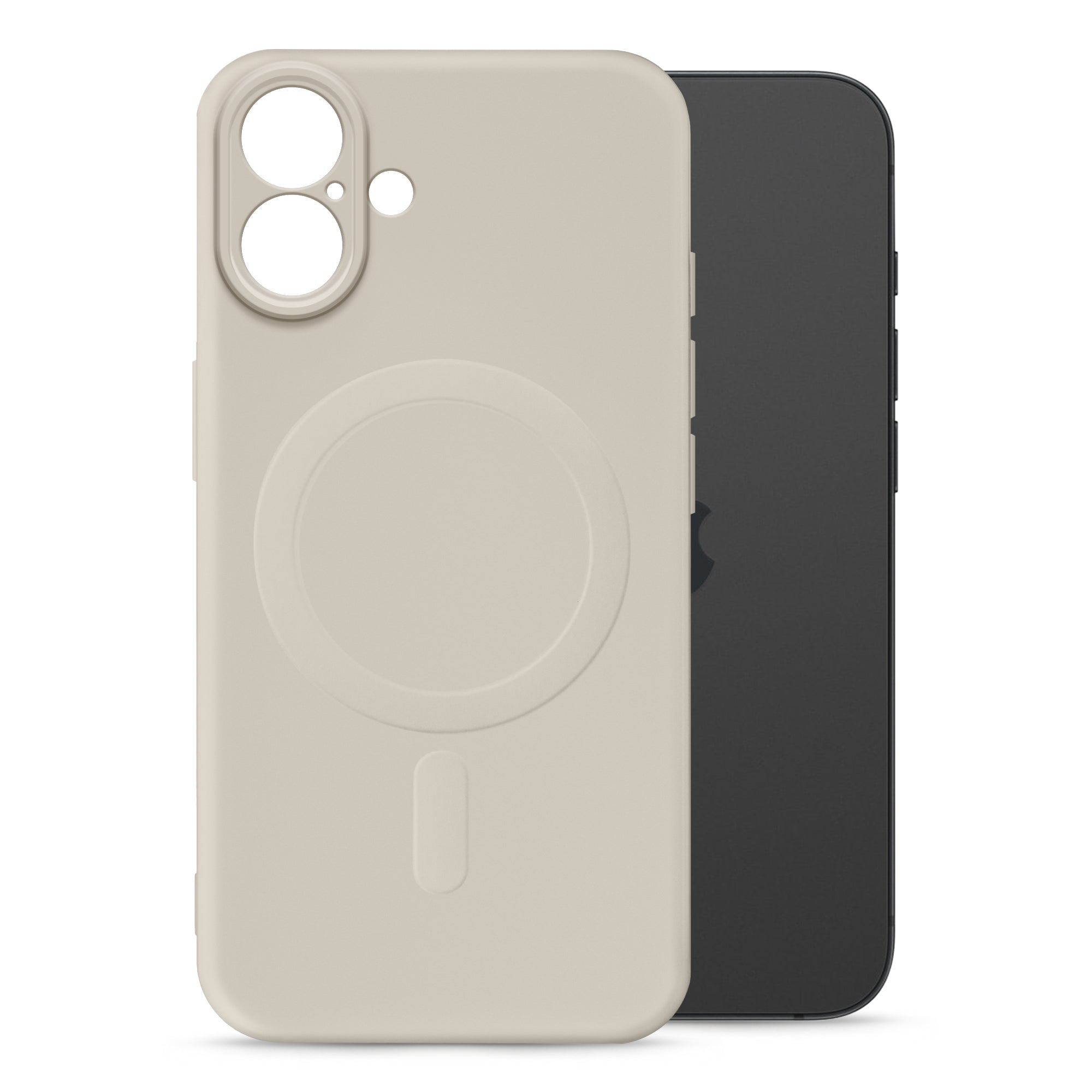 My Style Protective Flex Magsafe Compatible Case For Apple Iphone 16 Plus Antique White