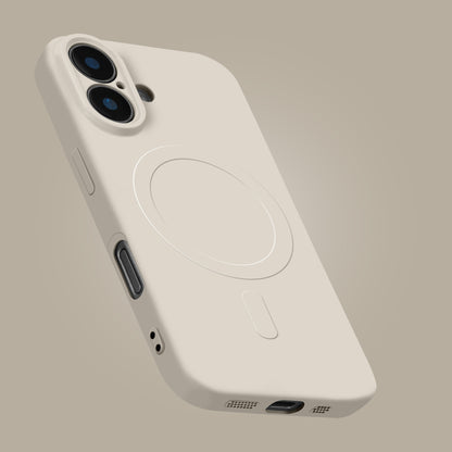 My Style Protective Flex Magsafe Compatible Case For Apple Iphone 16 Pro Antique White