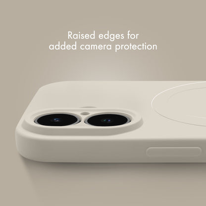 My Style Protective Flex Magsafe Compatible Case For Apple Iphone 16 Pro Antique White