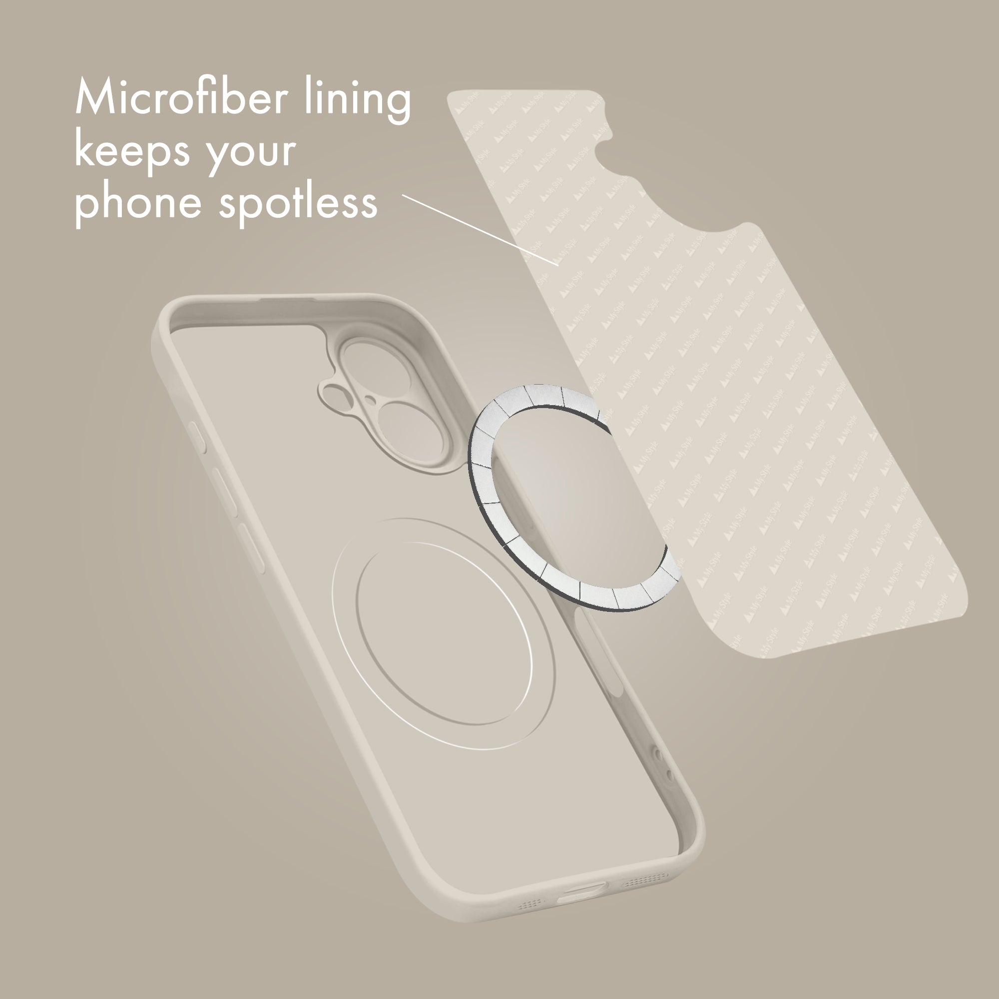 My Style Protective Flex Magsafe Compatible Case For Samsung Galaxy A36 5G/A56 5G Antique White