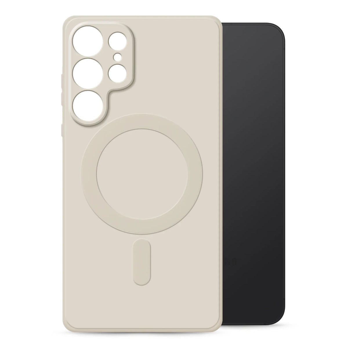 My Style Protective Flex Magsafe Compatible Case For Samsung Galaxy S25 Ultra 5G Antique White - Essentify