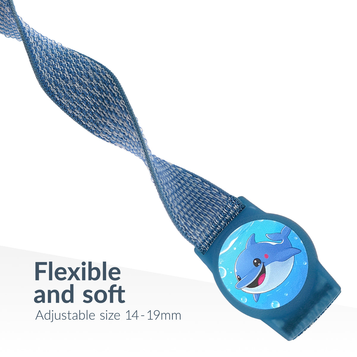 Beeep Onetag Apple Find My & Android Tracker - Kids Wristband Velcro Dolphin