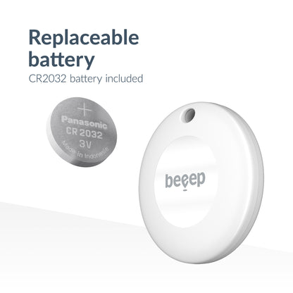 Beeep Betag Android Tracker White & Keychain White - 3 Pack