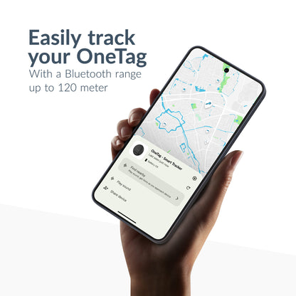 Beeep Onetag Apple Find My & Android Tracker - Dog Collar Tag - Black