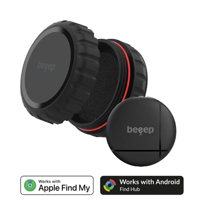 Beeep Onetag Apple Find My & Android Tracker - Waterproof Case - Black