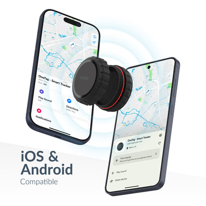 Beeep Onetag Apple Find My & Android Tracker - Waterproof Case - Black