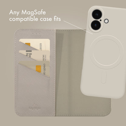 My Style Universal Magsafe Compatible Wallet - Warm Grey 4.7" (Without Case)