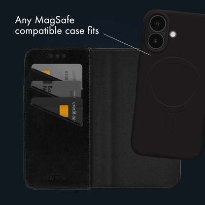 My Style Universal Magsafe Compatible Wallet - Black 6.8" (Without Case)