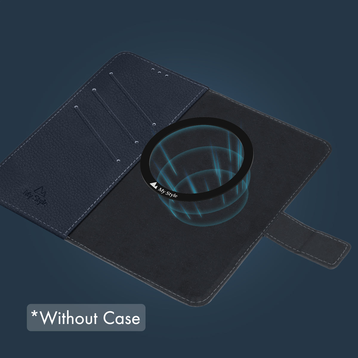 My Style Universal Magsafe Compatible Wallet - Midnight Blue 6.8" (Without Case)