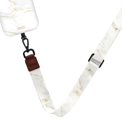 Mio By Mobilize Mio Lanyard White Marble - Essentify