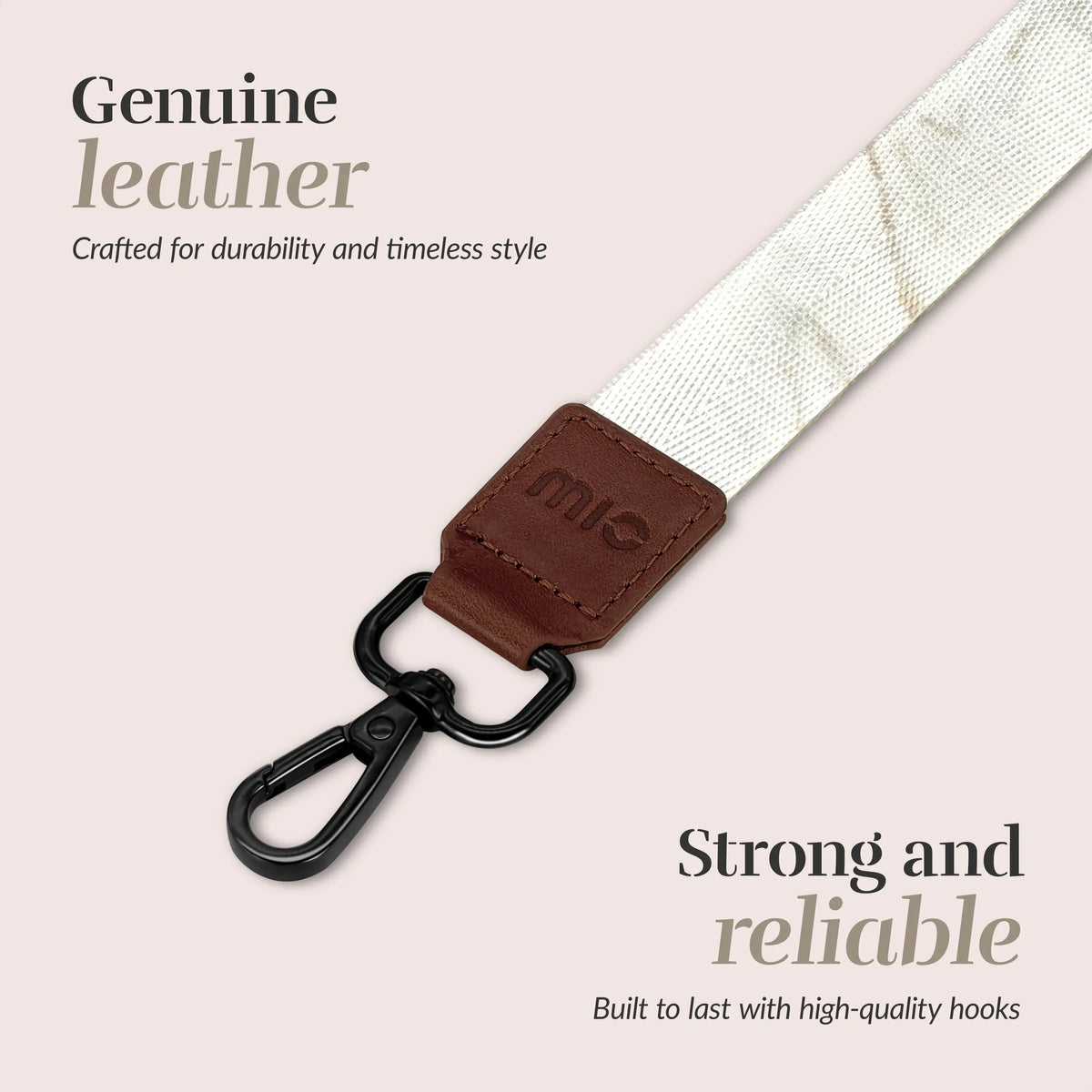Mio By Mobilize Mio Lanyard White Marble - Essentify