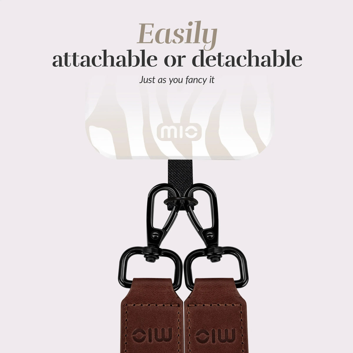 Mio By Mobilize Mio Lanyard Sandy Zebra - Essentify