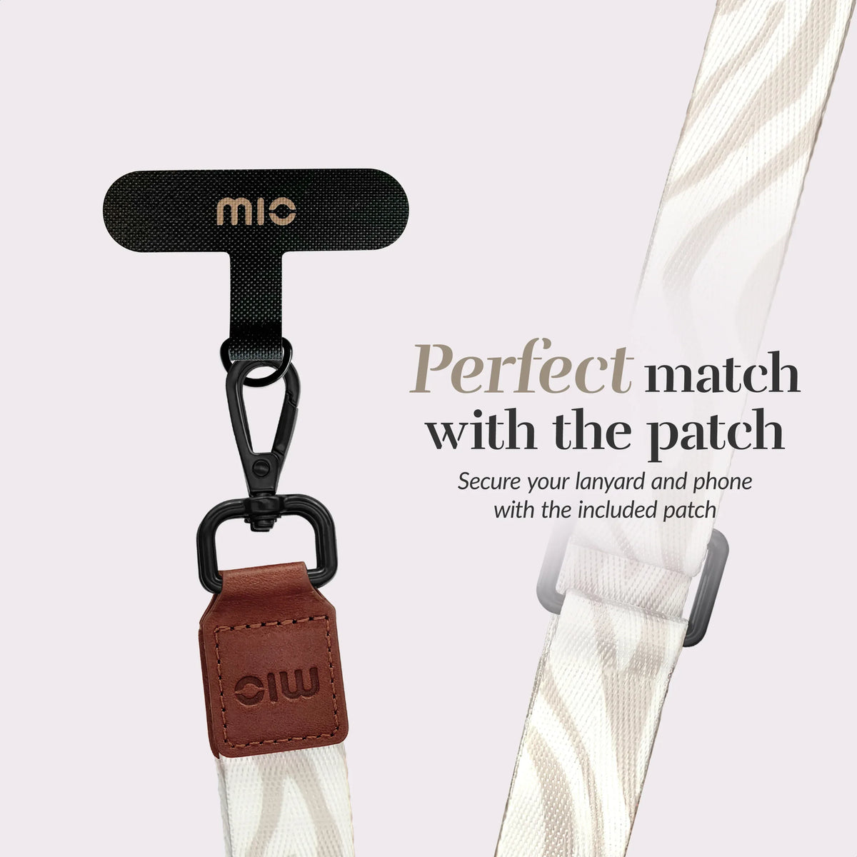 Mio By Mobilize Mio Lanyard Sandy Zebra - Essentify